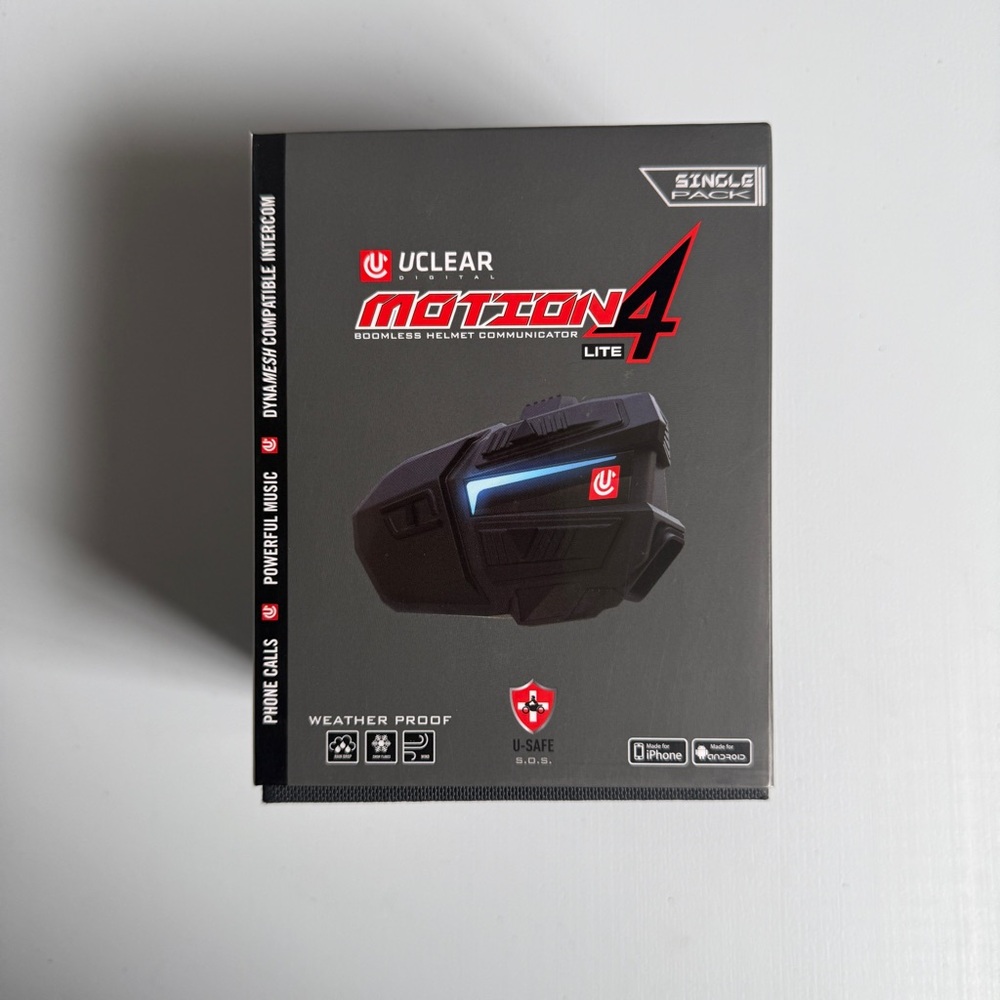 Motion 4 Lite Helmet Communication System - Black